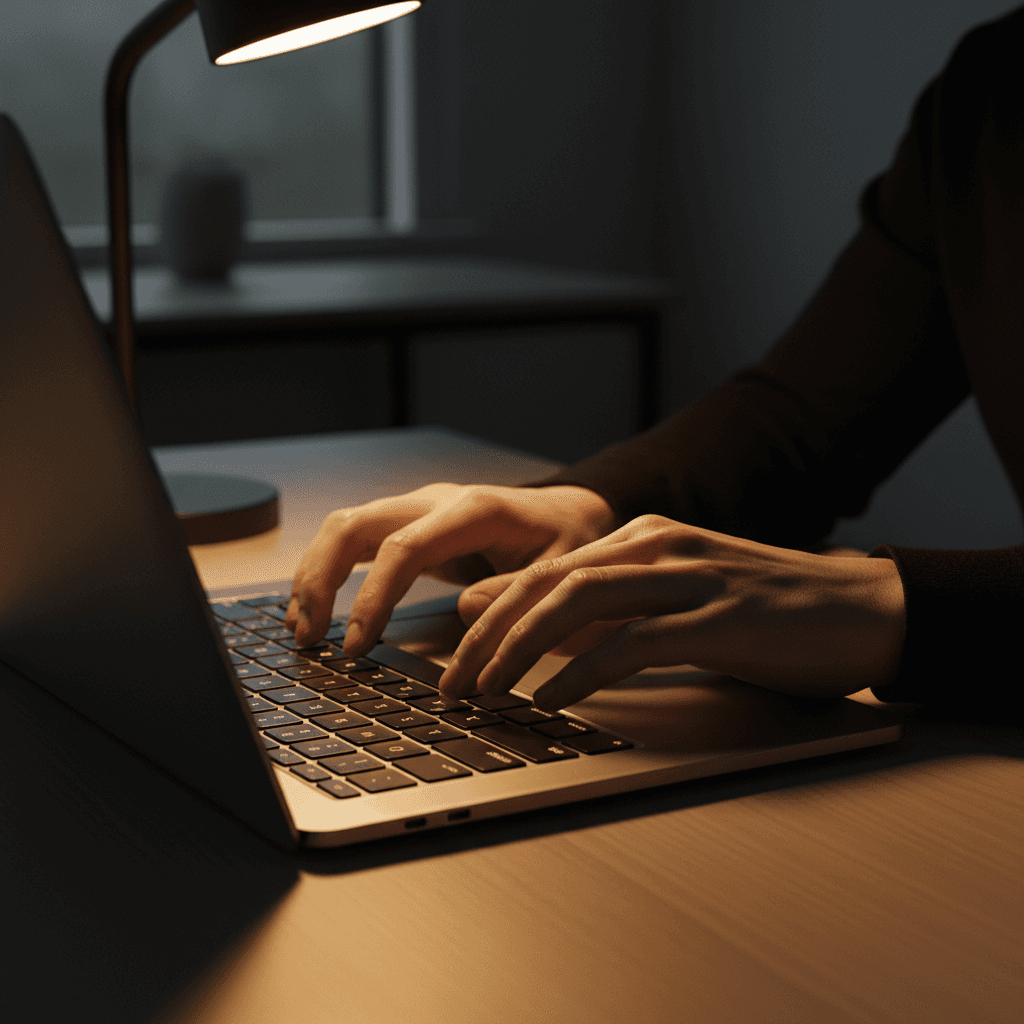 Digital marketer working on AI search optimization